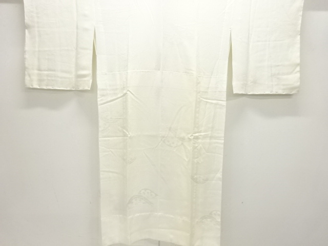 JAPANESE KIMONO / UNUSED WAVE-WHEEL PATTERN WOVEN HITOEJUBAN